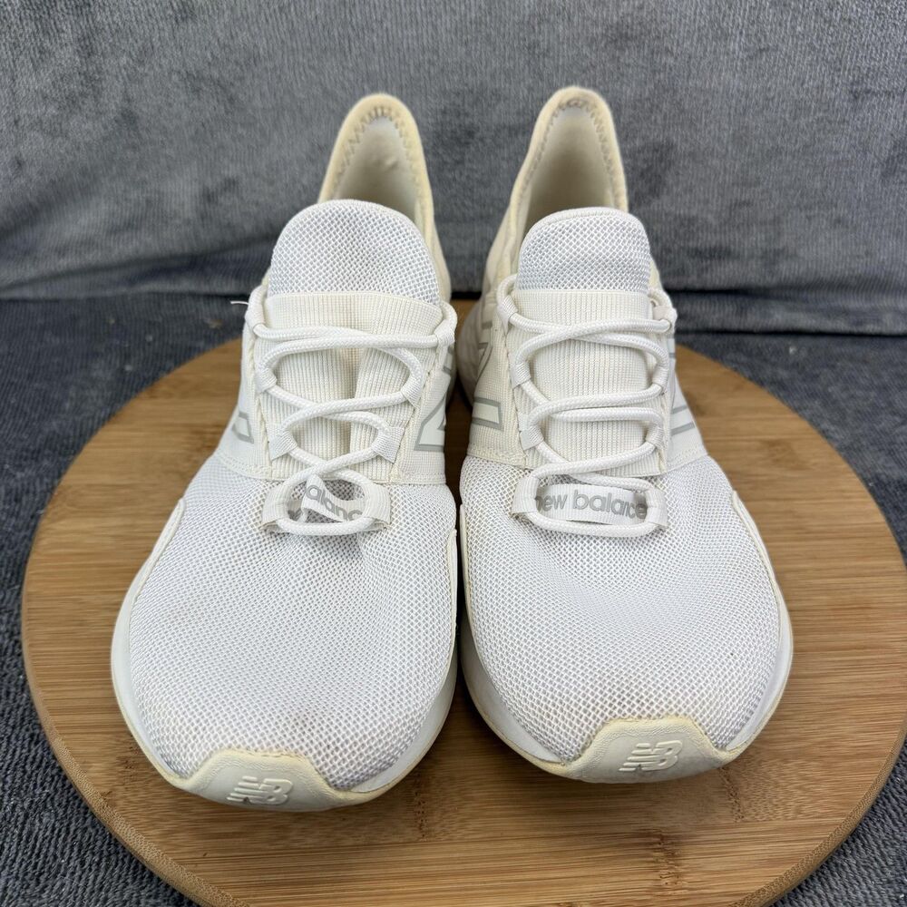 New Balance Women's White and Cream Athletic Running Shoes - Picture 3 of 12
